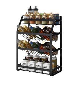 Estante de cocina de estilo moderno de la mejor calidad Estantes de metal para almacenamiento de cocina Estante de especias de gabinete de nuevo diseño para el hogar. - Product Image 3
