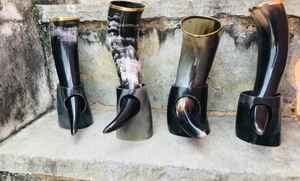 Nuevo Soporte para Cuerno Vikingo Hecho a Medida, Cuernos de Búfalo Impermeables con Tallado Moderno para Venta al por Mayor - Product Image 3