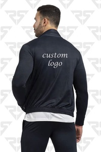 Survêtements avec logo personnalisé vente en gros survêtements avec fermeture éclair veste et pantalon survêtements de GYM et de jogging - Product Image 4