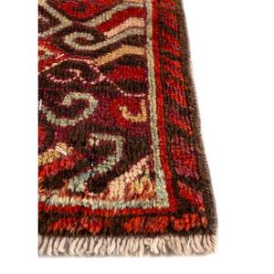 พรมขนสัตว์ถักมือขนาดใหญ่ลายเมดัลเลียนสีแดงส้ม รูปทรงสี่เหลี่ยมผืนผ้า สำหรับตกแต่งบ้าน-Paem-499 สำหรับทางเข้าบ้าน/โถงทางเดิน ขนาด 9x12 นิ้ว - Product Image 4