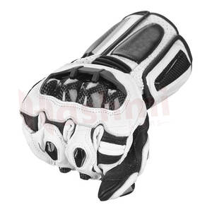 Moto guantes en tamaño personalizado Venta caliente de cuero moto guantes dedo completo pantalla táctil moto motocicleta guantes de carreras - Product Image 4