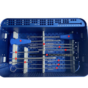 Système de vis cannelées (6,5 et 7,3) Ensemble d'instruments chirurgicaux orthopédiques manuels certifiés CE classe I par Surgi Right - Product Image 1