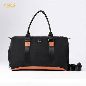 NATOLI AMBERD T6 Travel Bag <b>Large</b> Capacity Dark Polyester Fashion Zippered Closure Unisex for Men and <b>Women</b> - Product Image 1