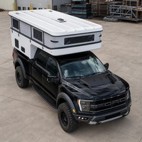 Caisse de camping-car légère en fibre de verre pour pick-up, idéale pour les voyages tout-terrain en 4x4