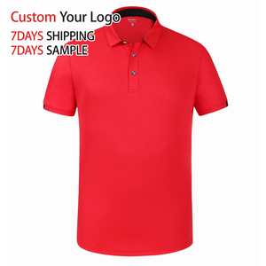 T-shirt de sport en polyester et coton tricoté de haute qualité, personnalisable avec logo par sublimation, doux, respirant, pour le golf (hommes) - Product Image 2