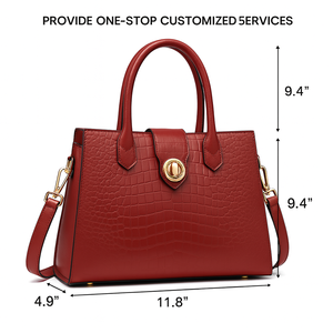 Toptan çok yönlü çanta 2025 yeni yaz moda büyük kapasiteli orta yaşlı bayanlar hakiki deri anne çanta - Product Image 3