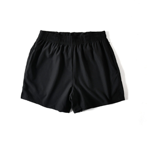 Shorts de sport pour homme personnalisés, tricotés, séchage rapide, taille moyenne, décontractés, course à pied, respirants, nylon/spandex uni - Product Image 5