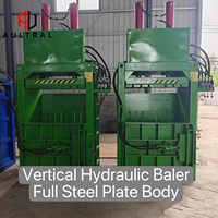 Presse à balles hydraulique verticale en acier plein haute résistance pour le carton, le plastique, les déchets et les emballages