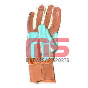Gants de baseball sur mesure en cuir de bambou à manchette longue – Vente en gros, haute qualité, respirants, adhérence professionnelle pour l'entraînement au baseball - Product Image 5