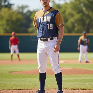 Uniforme de baseball professionnel pour hommes, tissu en polyester léger et respirant, personnalisable, vêtements de sport pour l'entraînement et les matchs d'équipe - Product Image 2