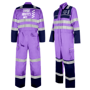 Prix usine Ensemble de vêtements de travail de sécurité réfléchissants respirants Chemise boutonnée en polyester Col rond pour international - Product Image 2