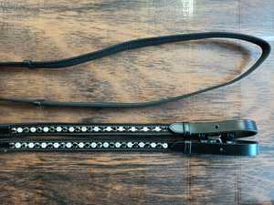 บังเหียนเว็บหนังสีดำทนทานพร้อมตะขอเกี่ยวและตัวล็อกสำหรับขี่ม้า - Product Image 3