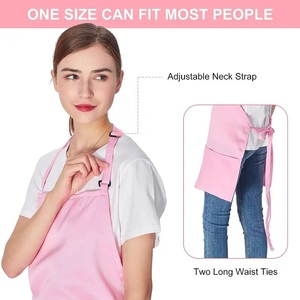 Venta caliente Barbershop Pink Babero ajustable Delantal Poliéster Chef Cocina Delantales de cocina para Mujeres Hombres - Product Image 2