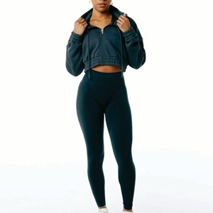 Mode personnalisée noir lavage à l'acide coton épais lâche épais sweat à capuche français hiver sweat à capuche pour femmes - Product Image 1