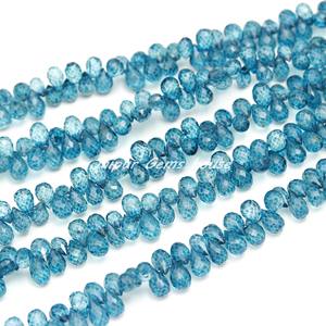 สินค้าขายดีที่สุดลอนดอนบลูโทปาซลูกปัดสีขาวเคลือบบุษราคัมลูกปัดพลอยสีฟ้า - Product Image 4