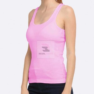 Débardeurs de fitness en coton pour femmes vêtements de sport respirants en gros avec caractéristique sans couture - Product Image 2