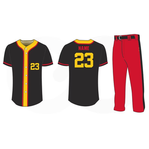 Personnalisez votre propre uniforme de baseball pour adultes, maillots et pantalons d'équipe professionnelle, 100% coton, confortable et durable - Product Image 5