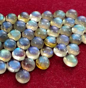 Cabochon rond en Labradorite naturelle 3mm-Labradorite de qualité supérieure - Product Image 5