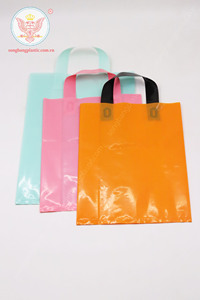 Chất lượng cao có thể tái chế Poly nhựa mềm vòng lặp xử lý túi thân thiện với môi trường-cho siêu thị sản xuất túi nhựa - Product Image 2