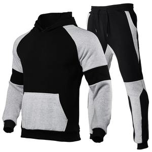 Conjunto de ropa deportiva informal para hombre y mujer, sudadera de lana con estampado de manga larga, sudadera transpirable, pantalones para correr para invierno de talla grande - Product Image 5