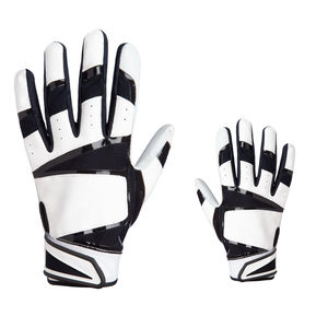 Gants de frappeur de baseball noirs et blancs personnalisés pour adultes Gants en cuir de vachette de qualité supérieure du Pakistan Conception personnalisée de haute qualité - Product Image 4