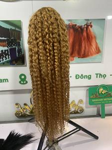 [RTS] Perruque bouclée Deep Wave 4x4 en cheveux vierges du Vietnam, super double drawn, meilleure qualité, cheveux bruts, pour professionnels - Product Image 4