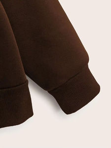 Women <b>Sherpa</b> Fleece <b>Hoodie</b> - Custom Logo Soft Teddy Fabric Oversized Breathable Eco-Friendly pullover - Product Image 3