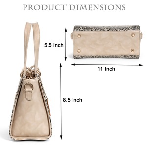 Sac à main Boston en cuir PU de luxe rétro pour femme, fermeture éclair, doux, imperméable, écologique, grande capacité, tendance, pour le voyage - Product Image 5