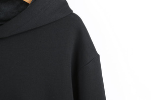 Sweat-shirt à logo brodé personnalisé OEM, design de plaque lumineuse, sweat-shirt uni pour homme et femme, sweat-shirt décontracté ample - Product Image 4