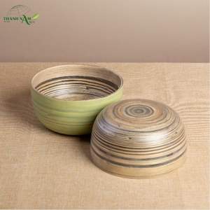 Customized Classic Disposable Eco-Friendly Serving & Decorative <b>Bamboo</b> <b>Bowl</b> for Party and Home Use - Product Image 4