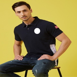 เสื้อโปโลแขนสั้นสำหรับผู้ชายเสื้อโปโล200gsm สีล้วนสำหรับใส่โลโก้ได้ยาวนาน - Product Image 5
