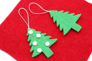 Feutre de laine de Nouvelle-Zélande Arbre de Noël Ornements suspendus Décorations de fête pour les décors de Noël - Product Image 5