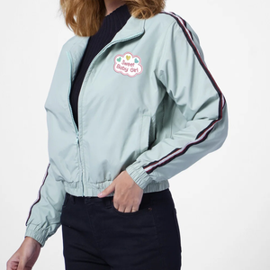 Prendas de vestir, chaqueta básica para mujer, chaquetas de bombardero, moda femenina, ropa de calle transpirable, chaquetas de manga larga con cremallera estampada - Product Image 4