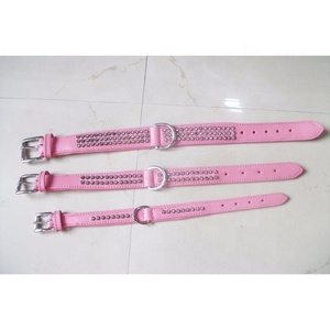 Collier pour animaux de compagnie réglable formation Martingale colliers de chien en cuir avec chaîne d'étranglement en acier inoxydable accessoires pour animaux de compagnie - Product Image 6