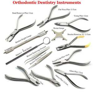 Kit de Instrumentos de Ortodoncia, Alicates para Arcos de Brackets, Pinzas, Calibrador, Herramientas Quirúrgicas Dentales de Metal, Manual - Product Image 2