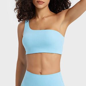 มาใหม่สไตล์หนึ่งไหล่พืชกีฬา Bra โยคะสวมใส่ออกกําลังกายกีฬา Bra สําหรับผู้หญิง - Product Image 2