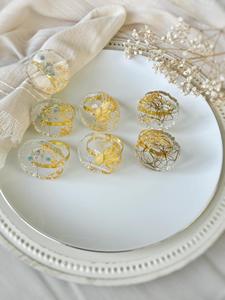 Anillo de Servilleta de Resina, Decoración de Mesa para Restaurante, Boda, Fiesta, Anillos de Servilleta de Resina Hechos a Mano, Anillo de Servilleta Personalizado - Product Image 4