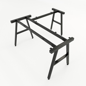 AConcept Industrial Design Heavy Duty L-Shaped Metal <b>Desk</b> Legs 140x140cm Assembly Required for Coffee Table Hospital (HCAC016) - Product Image 1