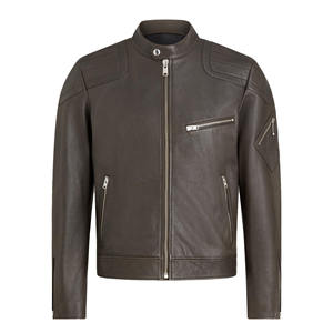 ขายส่งปี 2026 แจ็คเก็ตหนังซิปคุณภาพพรีเมียมแท้ 100% รับสั่งทำตามแบบ พร้อมปักโลโก้ แจ็คเก็ตหนังแฟชั่น - Product Image 6