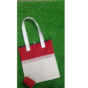 Nueva llegada naranja blanco sublimación en blanco 100% bolsas de lona de poliéster grueso para dulces con asa para fiesta de niños dulces - Product Image 2