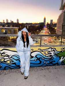 Ensemble de survêtement pour homme, sweat-shirt et pantalon de survêtement délavés à l'acide, jogging et sweat-shirt déchirés - Product Image 5