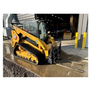 Caterpillar 289D3 Skid Steer Loader with Forks 2023 <b>Model</b> 9 Ton Rated Load 60 KW Power Yellow Track - Product Image 1