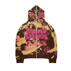 Conjunto Deportivo Unisex con Cremallera Completa, Pantalones Anchos, Premium, Sólido, Casual, 100% Algodón, Totalmente Personalizable con el Nombre de Tu Marca - Product Image 5