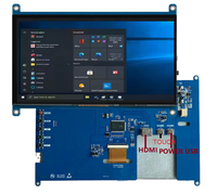 Raspberry Pi pantalla Módulo de pantalla táctil integrado 1024*600 Placa de controlador LCD Monitor de interfaz Usb pantalla de visualización Linux de 10,1 pulgadas