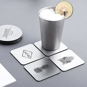 Precio de fábrica Hecho a mano Posavasos de metal personalizado Posavasos con acabado dorado para el hogar y la decoración de la Mesa de boda en precio al por mayor - Product Image 5