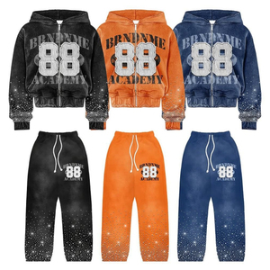 Conjunto Deportivo de Invierno para Hombre, 100% Algodón Felpa, 500gsm, Corte Regular, con Logotipo Serigrafiado y Bordado en la Muñeca y la Cremallera - Product Image 1