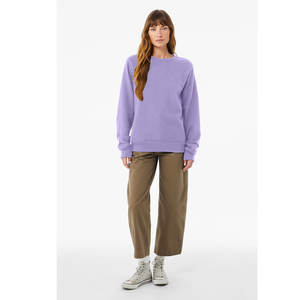 Sweat à capuche personnalisable pour homme, brodé, en polaire douce, thermique, avec motif lettres et poche, couleur lavande, 100 % coton - Product Image 6