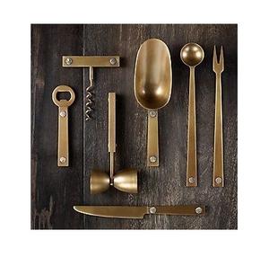 Gold stainless steel <b>bar</b> <b>tool</b> set premium cocktail accessory kit for home <b>bar</b> lovers entertaining guests style elegance - Product Image 1