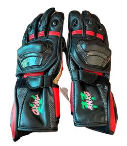 Guantes de Motociclismo de Cuero y Fibra de Carbono, Guantes para Motocross, Ciclismo de Montaña y Carreras - Product Image 1