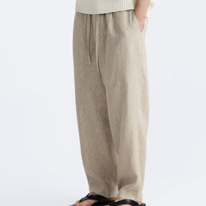 Pantalon de jogging d'hiver à coupe étroite pour hommes Ceinture côtelée élastique Polaire légère Style décontracté avec logo personnalisé - Product Image 1